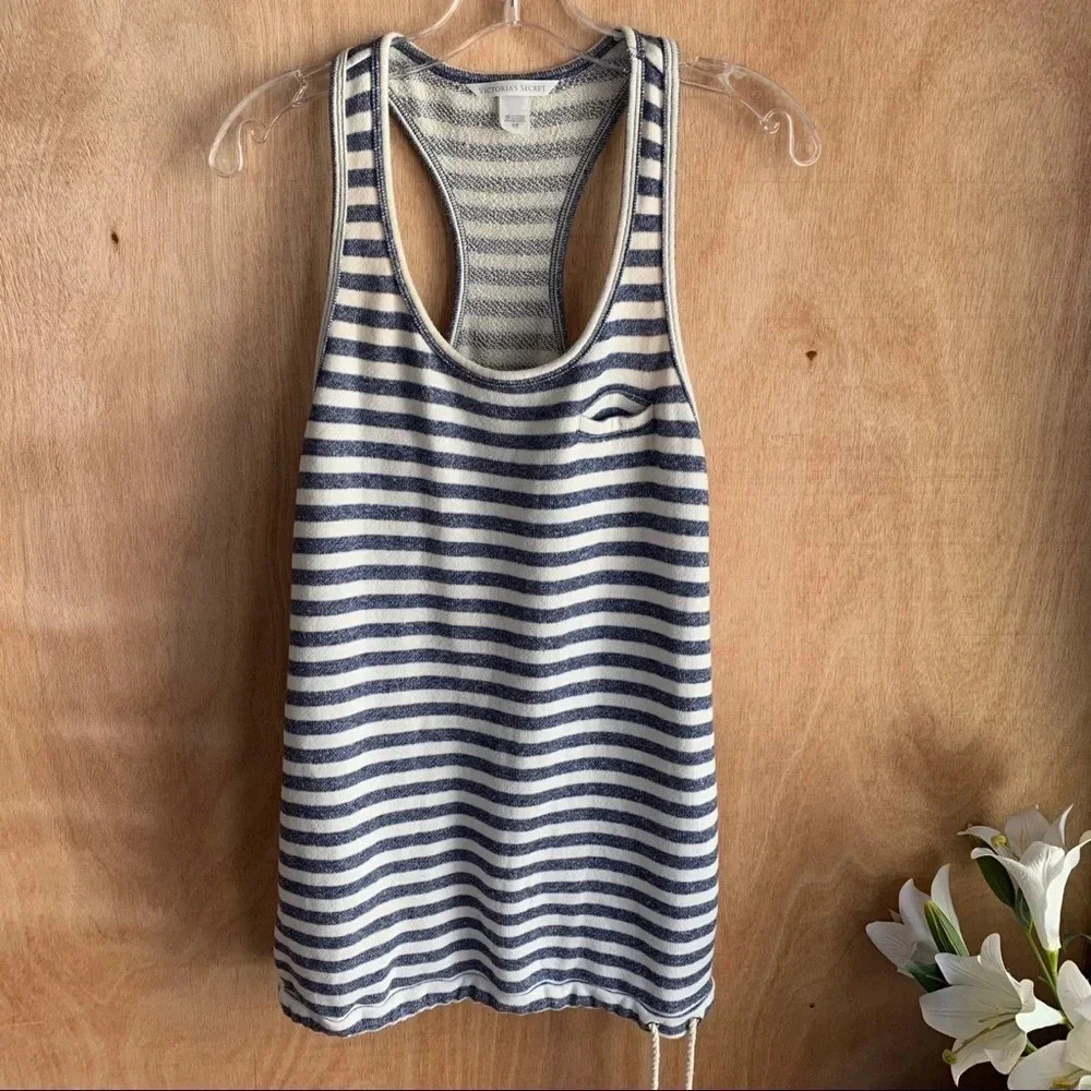 Victoria’s Secret Striped Racerback Tank Top